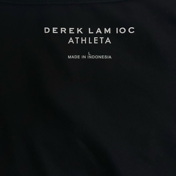 Derek Lam 10C Athleta Black Tank Top NWOT Size Large - Picture 4 of 8